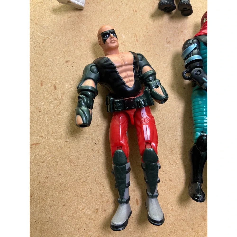 GI Joe Parts Lot Zartan v4 Overkill v2 Snake Eyes v23 Storm Shadow 2002-09